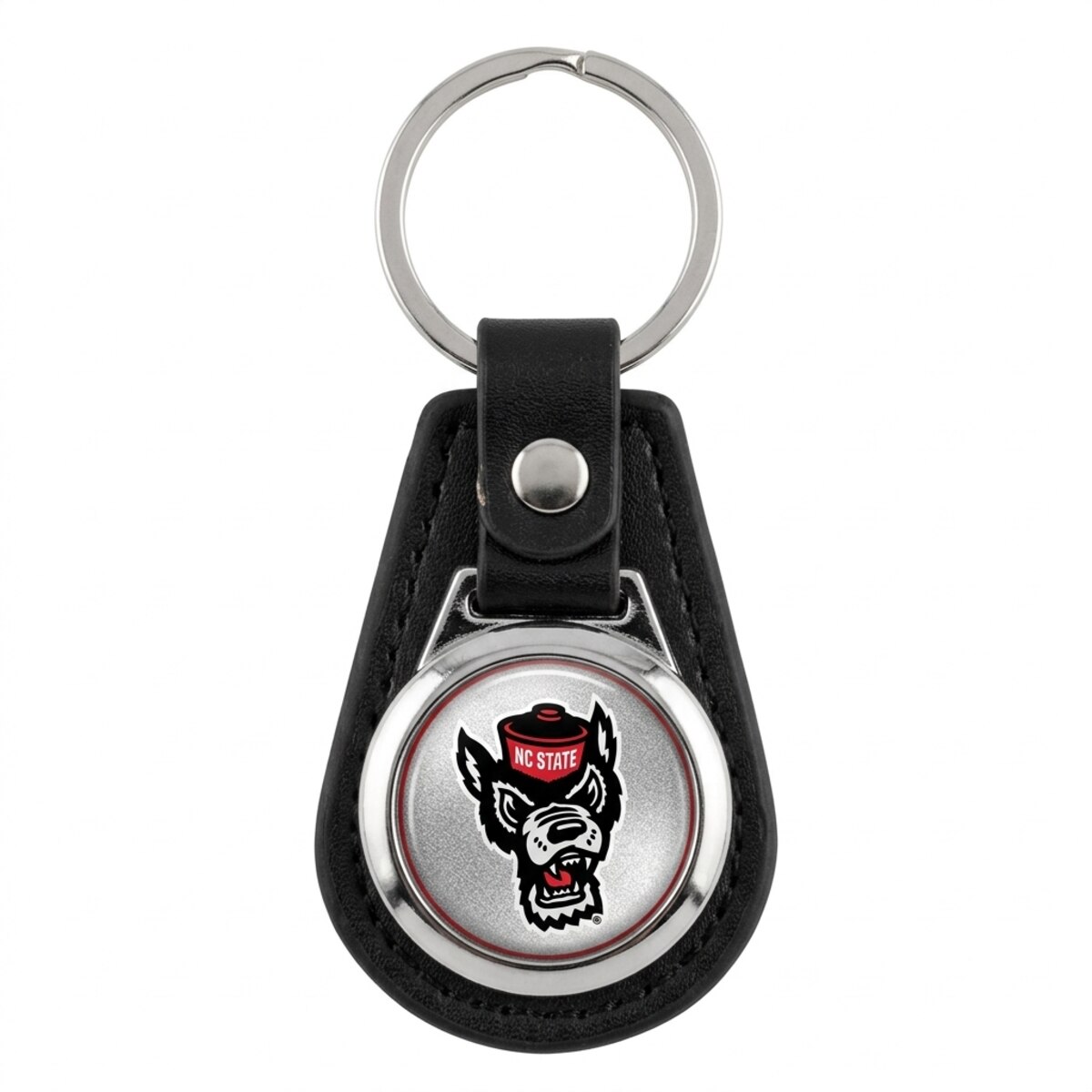 Leather Keytag Wolfhead
